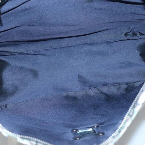 FENDI Zucca Canvas Tote Bag Green Silver Auth - Picture 10 of 16